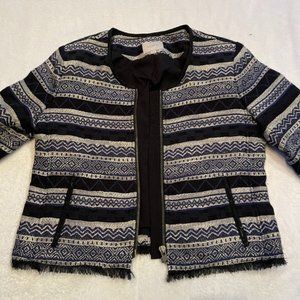 Beautiful Blue/Black & White Ladies Blazer